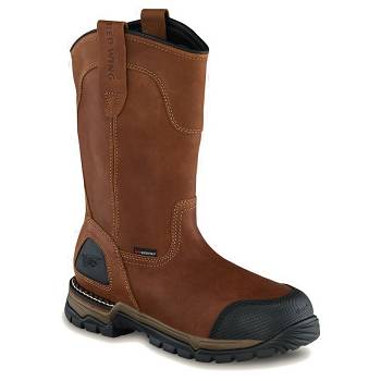 Red Wing FlexForce 11-inch Safety Toe - Hnede Nepremokave Topanky Panske, RW107SK